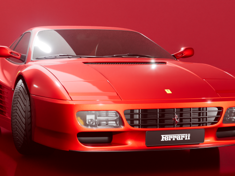 Ferrari 512 TR 1991 3D 모델