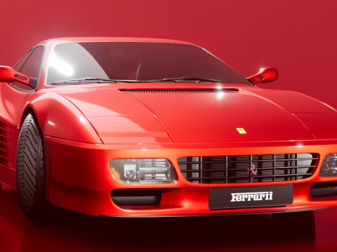 Ferrari 512 TR 1991 3D Model