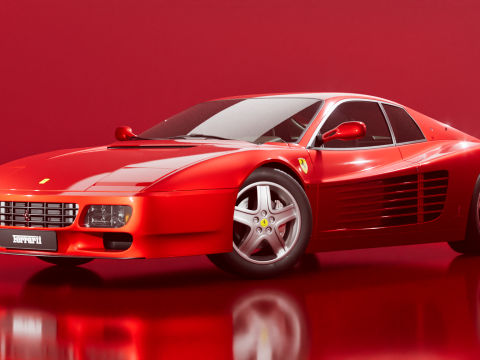 Ferrari 512 TR 1991 3D 모델