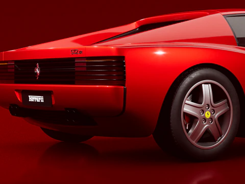 Ferrari 512 TR 1991 3D Model