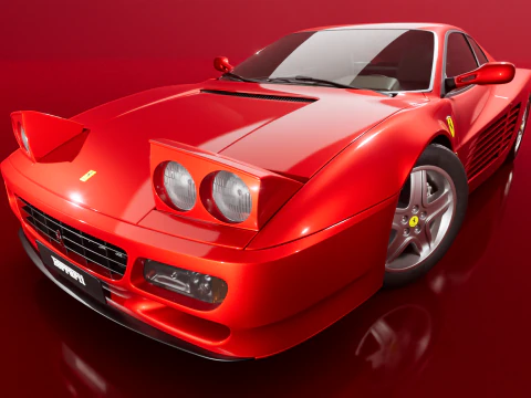 Ferrari 512 TR 1991 3D Model