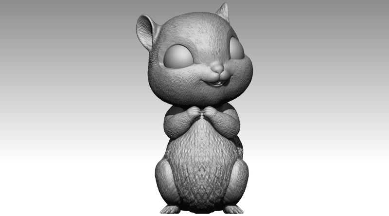 Cute squirrel 3d print 3D Принт Модель .c4d .max .obj .3ds .fbx .stl .blend 