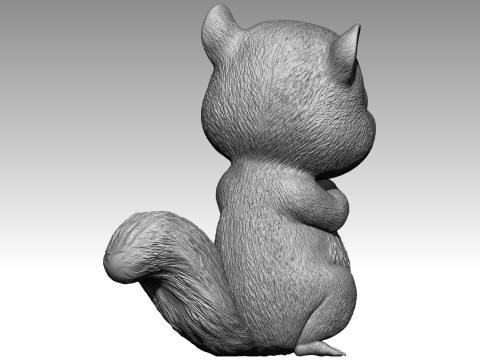 Cute squirrel 3d print 3D Принт Модель