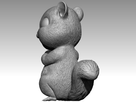 Cute squirrel 3d print 3D Принт Модель