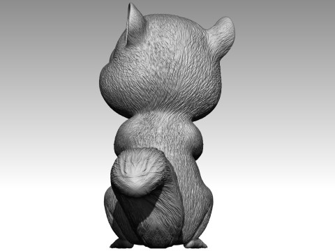 Cute squirrel 3d print 3D Принт Модель