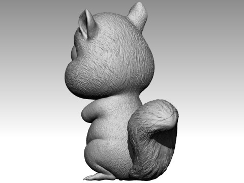 Cute squirrel 1 3Dプリントモデル