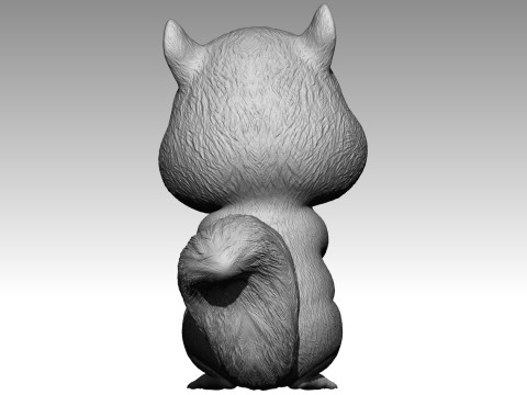 Cute squirrel 1 3Dプリントモデル