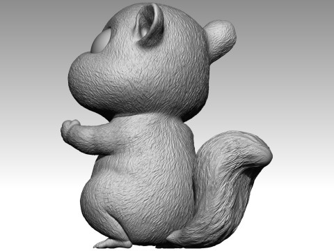 Cute squirrel 3 3Dプリントモデル