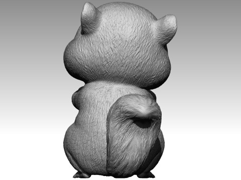 Cute squirrel 3 3Dプリントモデル