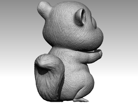 Cute squirrel 3 3Dプリントモデル