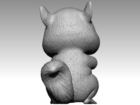 Cute squirrel 4 3Dプリントモデル