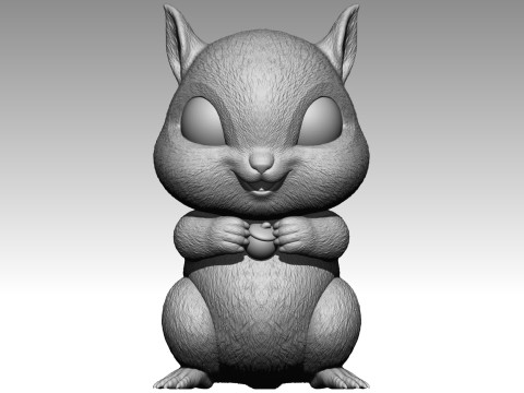 Cute squirrel 5 3Dプリントモデル
