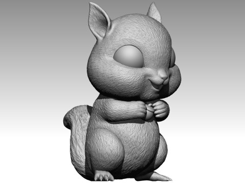 Cute squirrel 5 3Dプリントモデル
