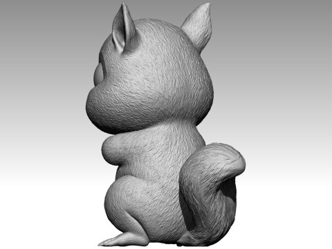 Cute squirrel 5 3Dプリントモデル