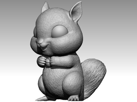 Cute squirrel 5 3Dプリントモデル