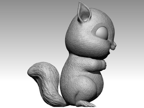 Cute squirrel 5 3Dプリントモデル