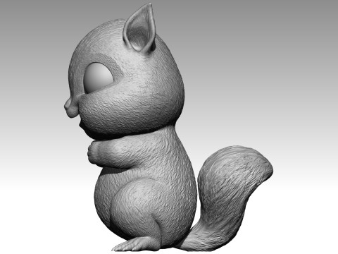 Cute squirrel 5 3Dプリントモデル
