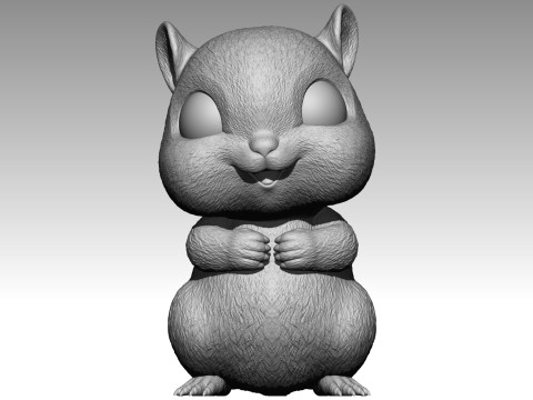 Cute squirrel 6 3Dプリントモデル
