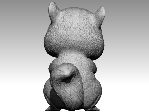 Cute squirrel 6 3Dプリントモデル