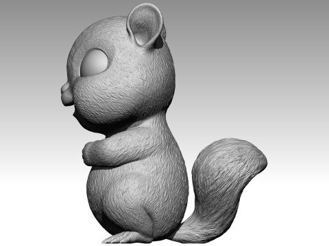 Cute squirrel 6 3Dプリントモデル