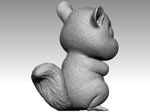 Cute squirrel 6 3Dプリントモデル