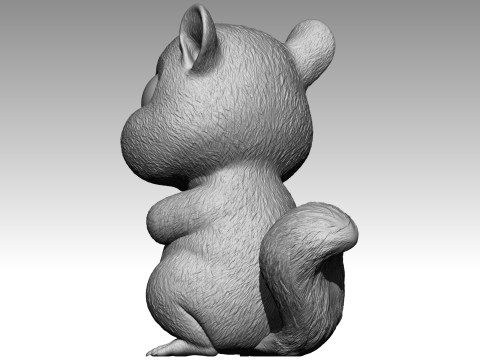 Cute squirrel 6 3Dプリントモデル