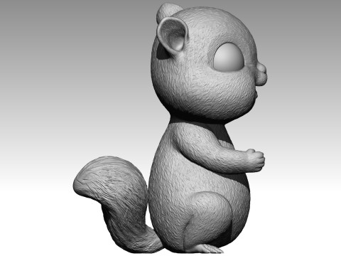 Cute squirrel 7 Model do druku 3D