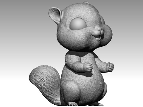 Cute squirrel 7 Model do druku 3D