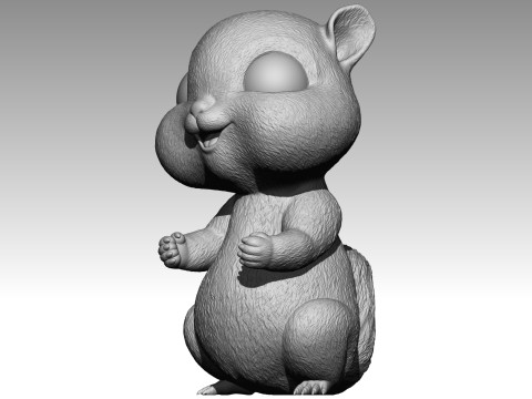 Cute squirrel 7 Model do druku 3D
