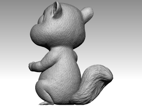 Cute squirrel 7 Model do druku 3D