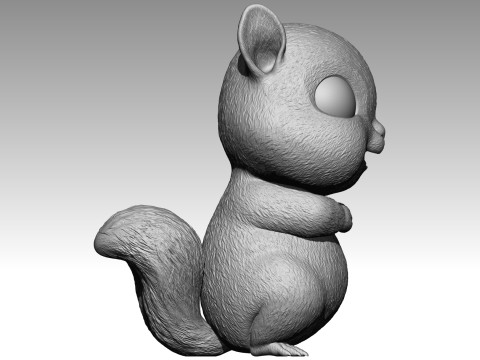 Cute squirrel 8 3Dプリントモデル