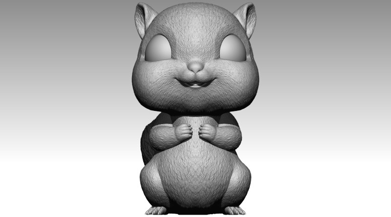 Cute squirrel 9 3Dプリントモデル .c4d .max .obj .3ds .fbx .stl .blend 