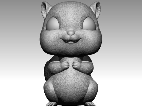 Cute squirrel 9 3Dプリントモデル
