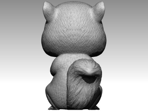 Cute squirrel 9 3Dプリントモデル