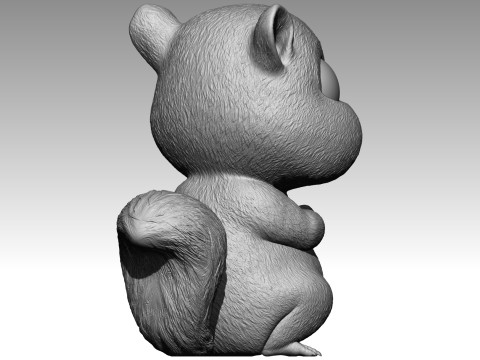 Cute squirrel 9 3Dプリントモデル