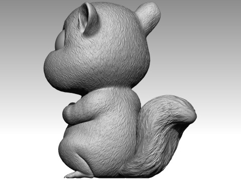 Cute squirrel 9 3Dプリントモデル