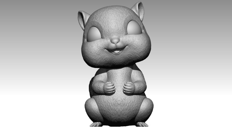 Cute squirrel 10 3D Baskı Modeli .c4d .max .obj .3ds .fbx .stl .blend 