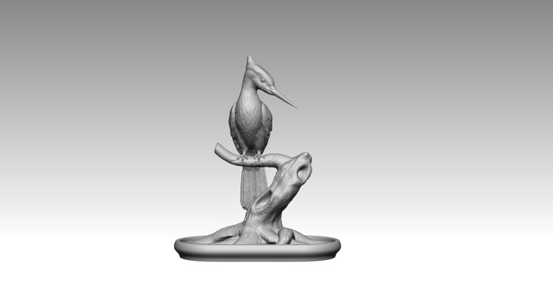 Woodpecker Model Cetak 3D .c4d .max .obj .3ds .fbx .stl .blend
