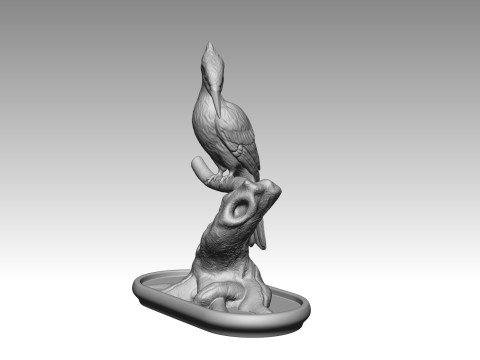 Woodpecker Model Cetak 3D