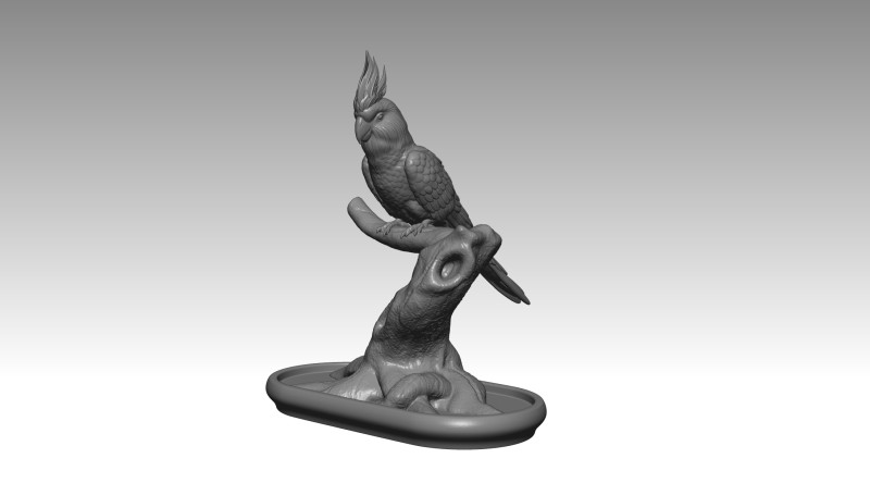 Parrot 3D 打印模型 .c4d .max .obj .3ds .fbx .stl .blend