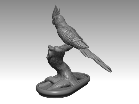 Parrot 3D 打印模型