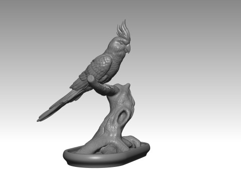 Parrot 3D 打印模型
