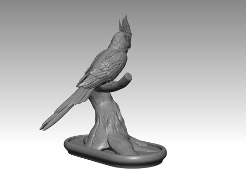 Parrot 3D 打印模型