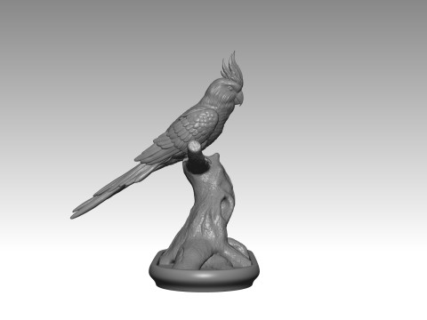 Parrot 3D 打印模型