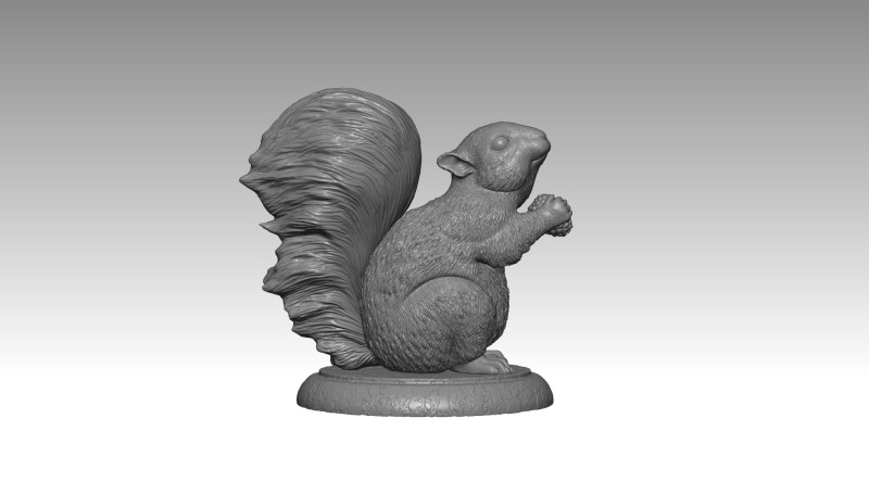SQUIRREL MODEL 3D PRINT 1 Modèles 3D en vedette .c4d .max .obj .3ds .fbx .stl .blend