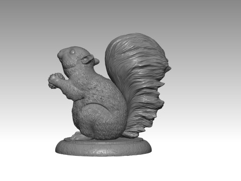 SQUIRREL MODEL 3D PRINT 1 Modèles 3D en vedette