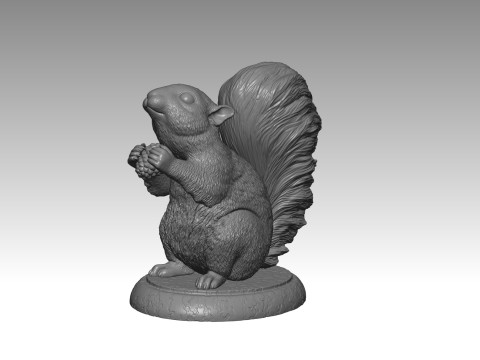 SQUIRREL MODEL 3D PRINT 1 Modèles 3D en vedette