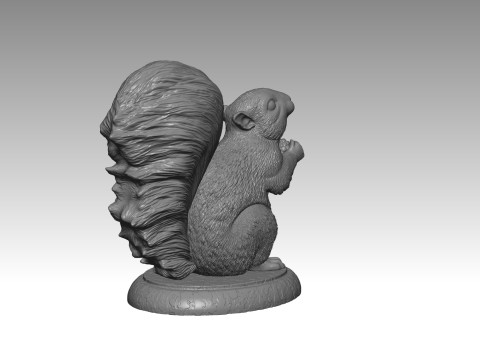 SQUIRREL MODEL 3D PRINT 1 Modèles 3D en vedette
