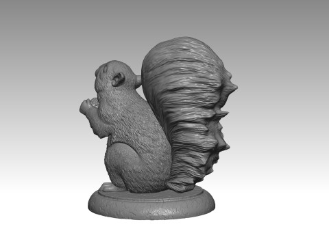 SQUIRREL MODEL 3D PRINT 1 Modèles 3D en vedette