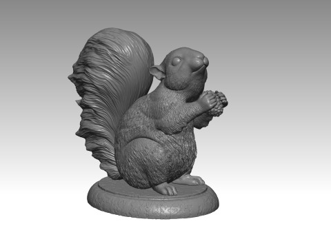 SQUIRREL MODEL 3D PRINT 1 Modèles 3D en vedette